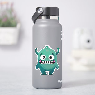 Whimsical monster sticker voor kinderen