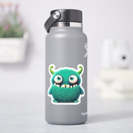 Whimsical monster sticker voor kinderen (HydroFlask)