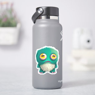 Whimsical monster sticker voor kinderen