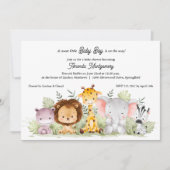 Whimsical Moon et Stars Baby Shower Invitations (Devant)