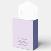 Whimsical Moon Lavender Paarse Baby shower Bedankdoosjes (Open)