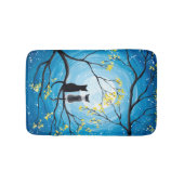 Whimsical Moon met katten Badmat (Voorkant)