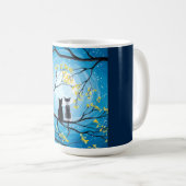 Whimsical Moon met katten Koffiemok (Voorkant rechts)