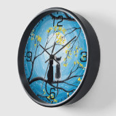 Whimsical Moon met zwarte katten (Hoek)