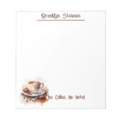 Whimsical Morning Coffee Theme Notitieblok (Voorkant)