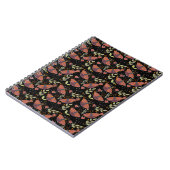 Whimsical Moth and Floral Pattern Notitieboek (Linkerzijde)