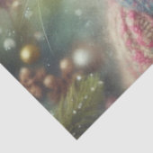 Whimsical Mouse in feestelijke kerstmis Pet Decoup Tissuepapier (Detail)