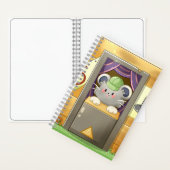 Whimsical Mouse Vendor – Cute Hat Booth Character  Notitieboek (Binnen)