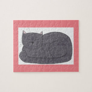 Whimsical Muffin Chat Sleeping Challenger Puzzle