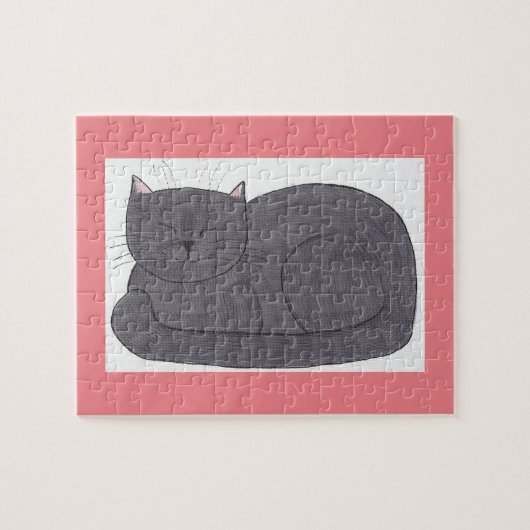 Whimsical Muffin Chat Sleeping Challenger Puzzle (Horizontal)