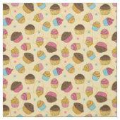 Whimsical Muffins and Cupcakes Baking Pattern Stof (Swatch)