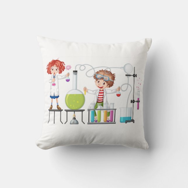 Whimsical Muppet Science Coussin : Un Mélange Joua (Recto)