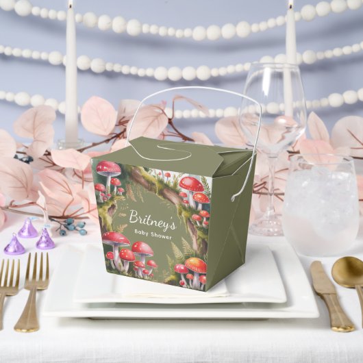 Whimsical Mushroom Baby Shower Bedankdoosjes (Huwelijk)