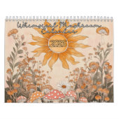 Whimsical Mushroom Kalender, Paddenstoel Kalender (Hoes)