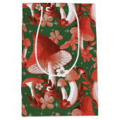 Whimsical Mushroom Magic rood en groen Medium Cadeauzakje (Voorkant)