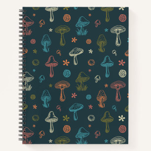 Whimsical Mushroom patroon Notitieboek