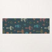 Whimsical Mushroom patroon Yogamat (Achterkant (horizontaal))