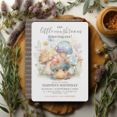 Whimsical Mushroom Verjaardag Kaart