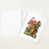 Whimsical Mushroom Village Fantasy Kunstwerk Planner (Display)