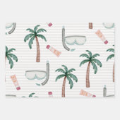 Whimsical Nautical Beach thema Inpakpapier Vel (Voorkant 2)