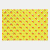 Whimsical Neon Ghost, Candy Corn, Heks, Halloween Inpakpapier Vel (Voorkant 2)