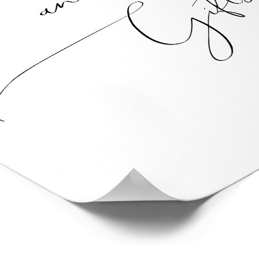 Whimsical Neutral Baby shower Kaarten en geschenke Poster (Hoek)