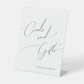 Whimsical Neutral Baby shower Kaarten en geschenke Reclamebord Met Voetstuk (Voorkant)