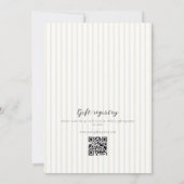 Whimsical Neutral Bow Baby shower Kaart (Achterkant)