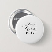 Whimsical Neutral Gender Reveal Team Boy Ronde Button 5,7 Cm (Voorkant /achterkant)
