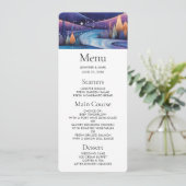 Whimsical Night - rivier, bomen en bergen Kaart (Staand voorkant)