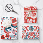 Whimsical Nordic Christmas Birds<br><div class="desc">Enveloppez vos cadeaux à ceux qui vous sont chers avec ce papier d'emballage festif avec 3 modèles d'oiseaux fantaisistes différents.
Sélectionnez "Cliquez pour customiser plus loin" pour personnaliser la couleur de l'arrière - plan ou ajuster la taille du motif. N'hésitez pas à me contacter pour toute question.</div>