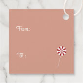 Whimsical North Pole Illustration Gift Labels (Achterkant)