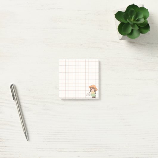 Whimsical Notebook Girl Art Collection Post-it® Notes (Kantoor)