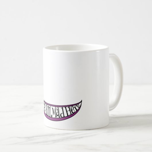 Whimsical Nous sommes tous fous ici Smile Mug (Devant droit)