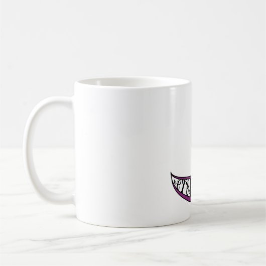 Whimsical Nous sommes tous fous ici Smile Mug (Gauche)