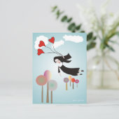 Whimsical Nun Art Gifts Briefkaart (Staand voorkant)