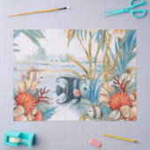 Whimsical Oceaan Bloemen & Vis Tissuepapier (Craft)