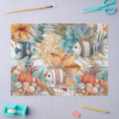 Whimsical  Oceaan Bloemen & Vis Tissuepapier (Craft)