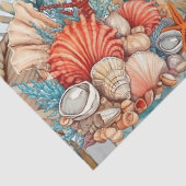 Whimsical  Oceaan Bloemen & Vis Tissuepapier (Detail)