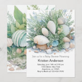 Whimsical Ocean Boho Baby shower Kaart (Voorkant / Achterkant)