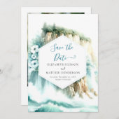 Whimsical Ocean Nautical Wedding Save The Date (Voorkant / Achterkant)