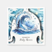 Whimsical Ocean Waves Baby shower Servet (Voorkant)