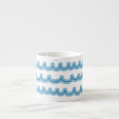 Whimsical Ocean Waves Espresso Kop (Voorkant)