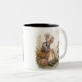 Whimsical Oma & Vos Koffiemok – Cozy Kind_One Tweekleurige Koffiemok (Voorkant rechts)