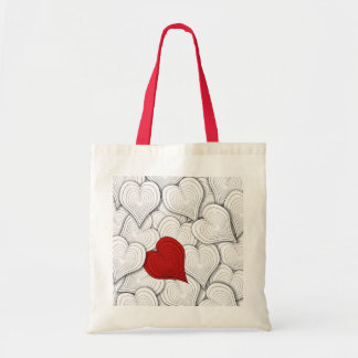 Whimsical Onion Hearts Illustratie Tote Bag