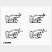 Whimsical  Onthouden String op Finger Refrig Rechthoekige Sticker (Vel)