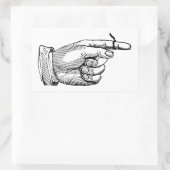 Whimsical  Onthouden String op Finger Refrig Rechthoekige Sticker (Tas)