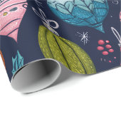 Whimsical Ornament Christmas Cadeaupapier (Rol Hoek)