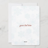 Whimsical Our First KerstWinter Wreate Feestdagenkaart (Achterkant)