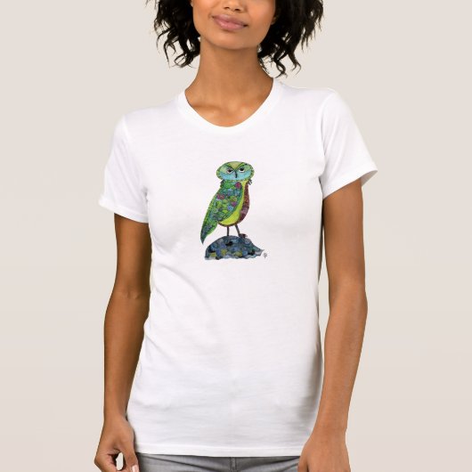 Whimsical Owl Custom T-shirt (Voorkant)